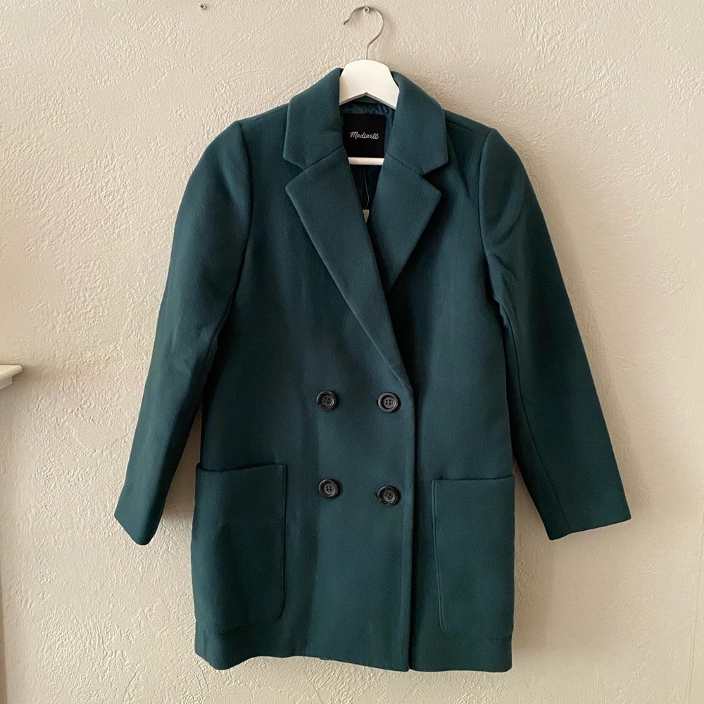 Madewell Hollis Coat in Smoky Spruce